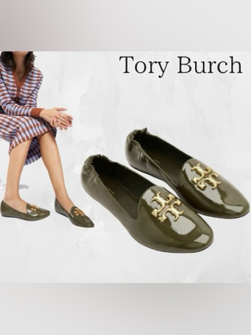 TORY BURCH ELEANOR PATENT LEATHER LOAFERS